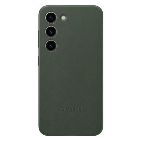 Kryt Samsung Leather case for Samsung Galaxy S23 Green (EF-VS911LGEGWW)