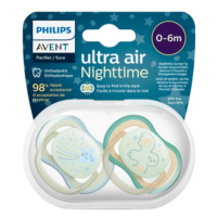 AVENT Cumlík ultra air nočný 0 - 6 m chlapec 2 ks