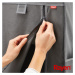 Sivá látková šatníková skriňa 105x161 cm – Rayen