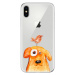 Odolné silikónové puzdro iSaprio - Dog And Bird - iPhone X