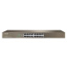 Tenda TEG1016G 16-port Gigabit Switch, 16x 10/100/1000 Mb/s, Fanless, MAC 8K, aj na stenu, Rackm