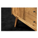 Vitrína z dubového dreva 160x154 cm Retro - The Beds