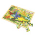 Puzzle na podstavci Viga 44584 48 dielikov - spoznávanie dinosaurov