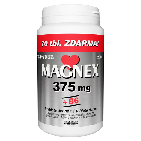 MAGNEX 375 mg + vitamín B6 250 tabliet