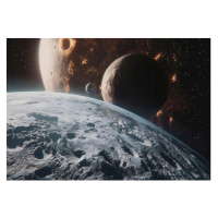 Wallarena FOTOTAPETA detská cosmos hnedá 254x184 cm