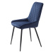 Modrá zamatová jedálenská stolička Milton – Unique Furniture
