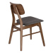 Tmavosivo-hnedé jedálenské stoličky v dekore orecha v súprave 2 ks Selia – Kave Home