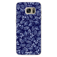 Silikónové puzdro iSaprio - Blue Leaves 05 - Samsung Galaxy S7 Edge