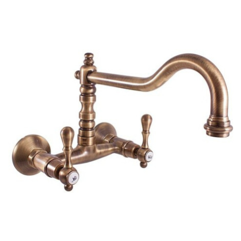 RAV SLEZÁK Morava drezová batéria s otočným ramienkom 100 mm stará mosadz mk402.0/28sm MK402.028