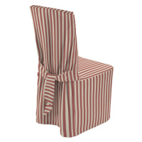 Dekoria Návlek na stoličku, červeno-biele prúžky, 45 x 94 cm, Quadro, 136-17