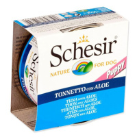 Konzerva SCHESIR Puppy tuniak s Aloe 150g