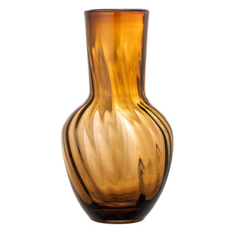 Hnedá sklenená ručne vyrobená váza (výška 27 cm) Saiqa – Bloomingville