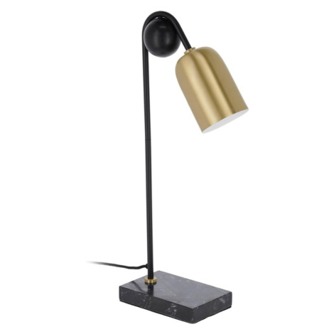 Stolová lampa v čierno-zlatej farbe (výška 60 cm) Natsumi – Kave Home