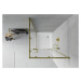 MEXEN/S - Rio sprchovací kút štvorec 70 x 70, transparent, zlato + vanička Rio vrátane výpuste 8