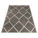 TA Sivý moderný koberec Gino Rozmer: 80x150 cm