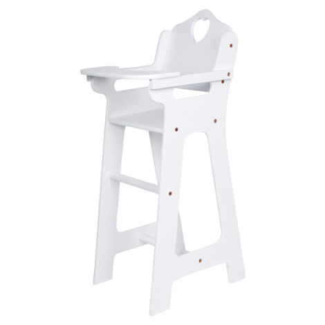 Dřevěná židlička pro panenky DOLL bílá SMALL FOOT