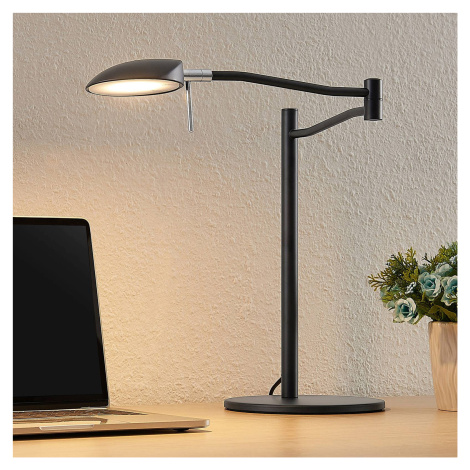 Stolná LED lampa Lucande Dessania, flexibilná