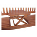 Záhradná lavica s odkladacím stolíkom z eukalyptového dreva Garden Pleasure Phuket