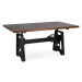 Estila Industriálny jedálenský stôl HIERRO z masívneho mangového dreva s kovovou konštrukciou 16