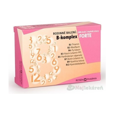 B - Komplex FORTE RODINNÉ balenie - RosenPharma 100 ks