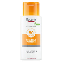 EUCERIN SUN Extra ľahké telové mlieko SENSITIVE PROTECT SPF 50+, 150 ml