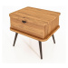 Nočný stolík z dubového dreva v prírodnej farbe Kula - The Beds