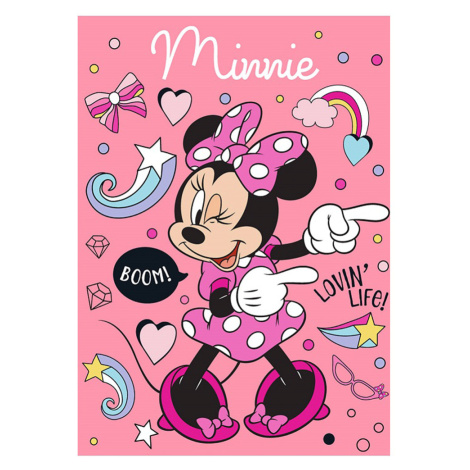 Detská deka fleece MINNIE 100x140cm Detská deka microfleece MINNIE 100x140cm - 100x140 cm Carbotex