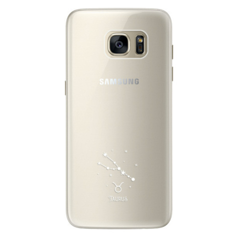 Silikónové puzdro iSaprio - čiré - Býk - Samsung Galaxy S7 Edge