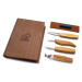 BeaverCraft Wood Carving Set S09 Book 4 nože darčekové balenie