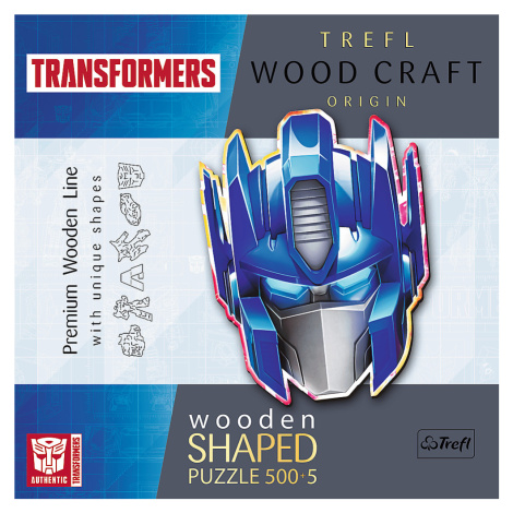 Trefl Drevené puzzle 500+5 - Autobot: Optimus Prime / Hasbro Transformers FSC Mix 70%
