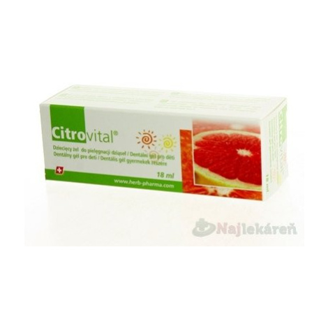 Citrovital Dentálny gél pre deti 1x18 ml