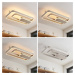 Lucande Kadira stropné LED svetlo, 60 cm, nikel