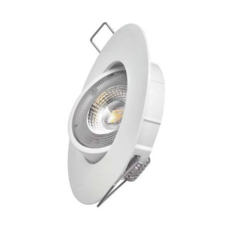 Emos LED bodové svietidlo Exclusive biele, kruh 5W teplá biela ZD3121