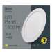 Mini LED panel 220mm, kruhový vstavaný biely, 18W, 3000K (EMOS)