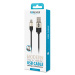 Forever modern Cable USB-A/USB-C, 1m, black