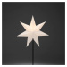Svietidlo Papierová hviezda 7-cípa, biela 65 cm