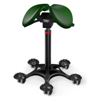 Sedlová stolička Salli Twin Farba čalúnenia: Koža - borovicová zelená #98015, Výška postavy: Níz