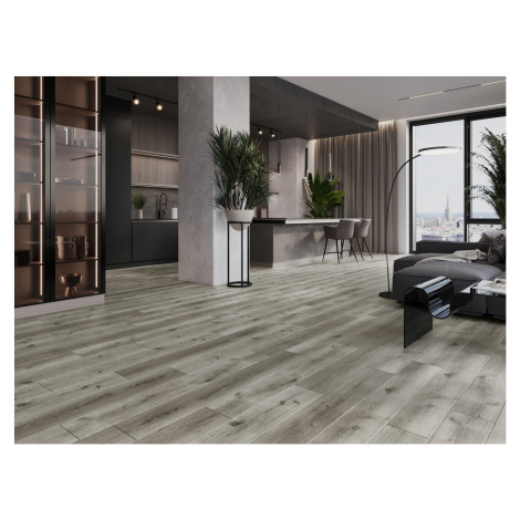 Mexen Lago Vista, vinylová podlaha 1240x182 mm SPC 6,5 mm, IXPE 1,5 mm, 4-stranná V-drážka, dub,