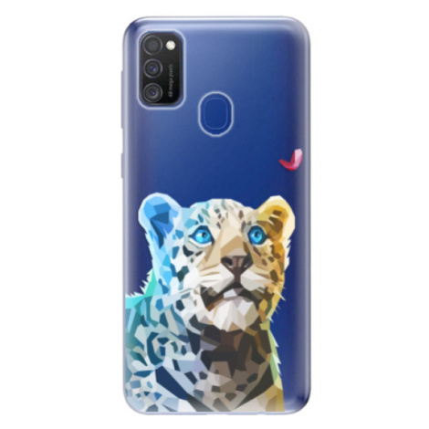 Odolné silikónové puzdro iSaprio - Leopard With Butterfly - Samsung Galaxy M21