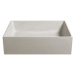 SAPHO - FORMIGO betónové umývadlo na dosku vrátane výpuste, 47,5x36,5cm, piesková FG013