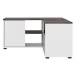 Sivo-biely TV stolík v dekore betónu 90x45 cm Angle – TemaHome