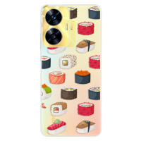 Odolné silikónové puzdro iSaprio - Sushi Pattern - Realme C55