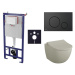 Cenovo zvýhodnený závesný WC set SAT do ľahkých stien / predstenová montáž + WC VitrA Sento SIKO