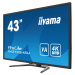 iiyama ProLite/X4373UHSU-B1/42,5"/VA/4K UHD/60Hz/3ms/Black/3R