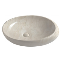 SAPHO - DALMA keramické umývadlo na dosku 68x44 cm, marfil 327
