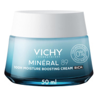 VICHY Mineral89 100H Krém na podporu hydratácie RICH bez parfumu 50 ml