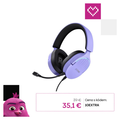 Trust GXT490 Fayzo 7.1 USB herné slúchadlá fialová