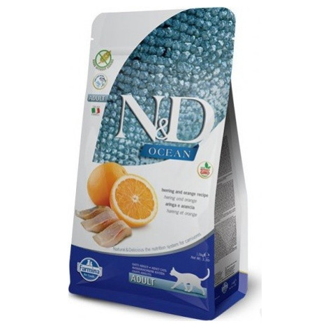 N&D OCEAN CAT GF Adult Herring & Orange 300g