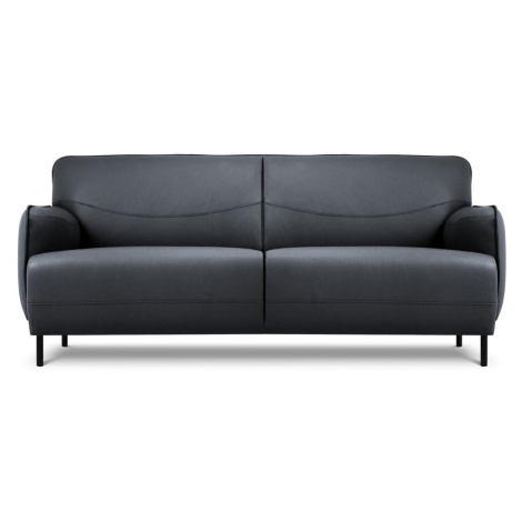 Modrá kožená pohovka Windsor & Co Sofas Neso, 175 x 90 cm