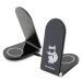 Bezdrôtová nabíjačka Karl Lagerfeld foldable induction 2in1 KLDCRFALCHNK 15W black Choupette Mag